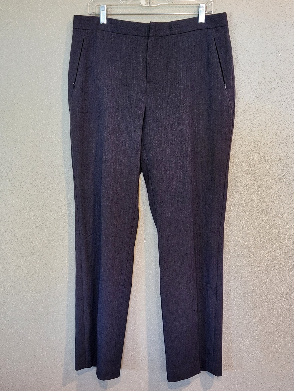 NWT CJ Banks Women's 14 Dark Charcoal Curvy Fit Trousers